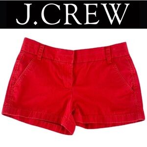 J. Crew Chino Preppy Broken-In 100% Cotton Red Size 2 GUC